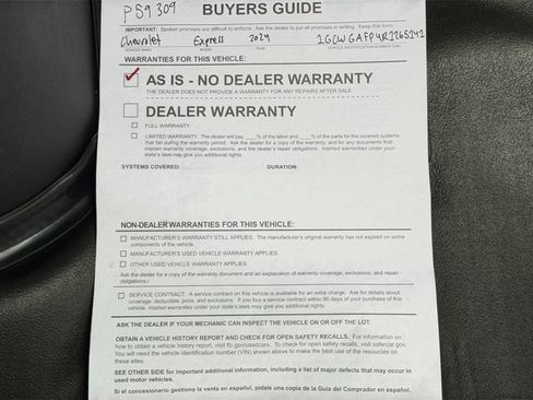 Used 2024 Chevrolet Express 2500 Work Van w/ Driver Convenience Package image 41