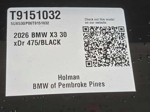 Used 2026 BMW X3 xDrive30i w/ Convenience Package AWD/4WD image 18