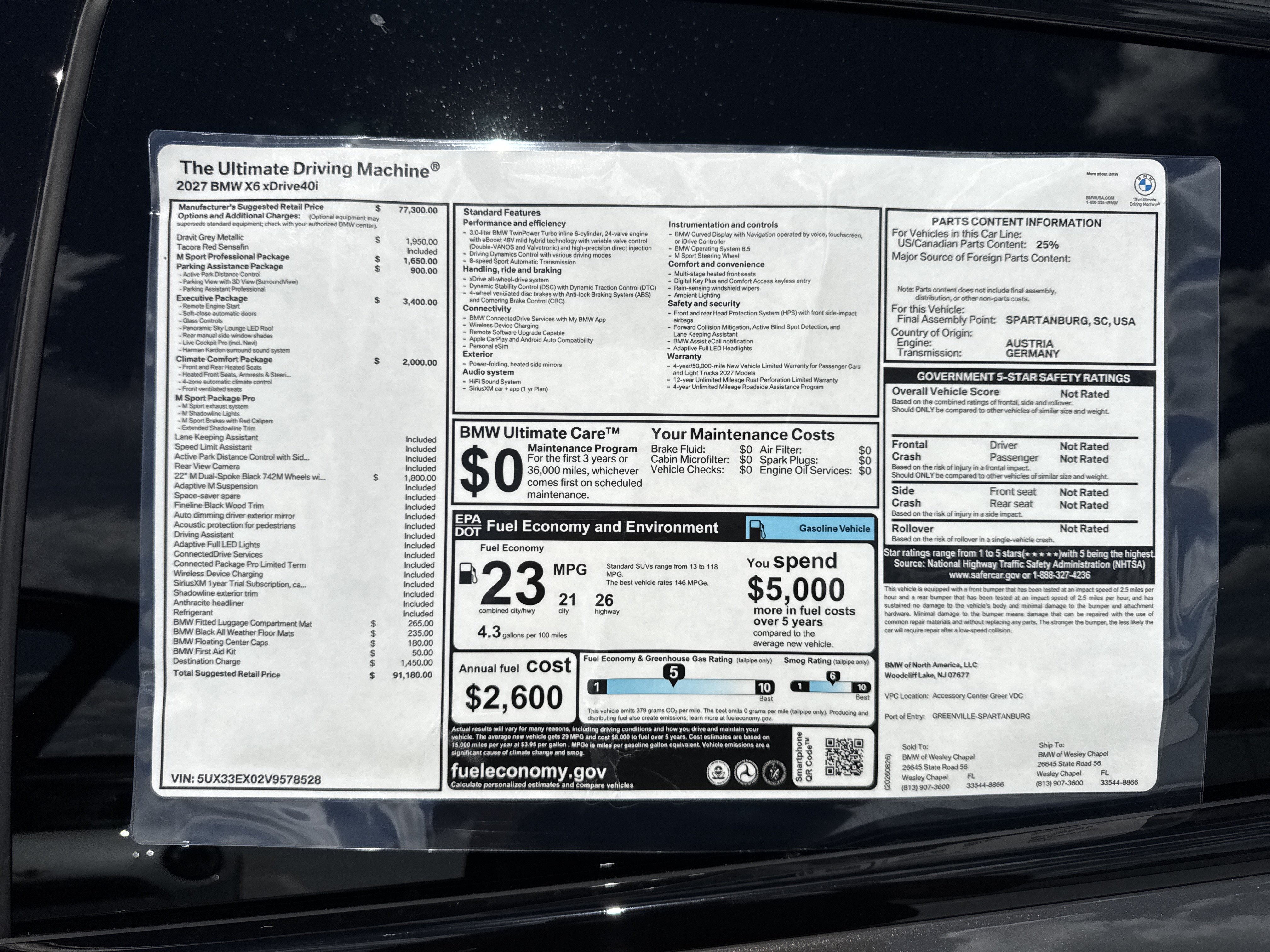 New 2027 BMW X6 xDrive40i w/ Executive Package AWD/4WD image 26