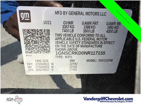 Used 2022 Chevrolet Tahoe RST w/ Luxury Package RWD image 33