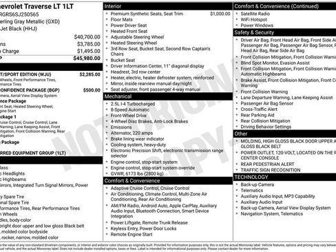 Used 2025 Chevrolet Traverse LT w/ Midnight/Sport Edition image 1