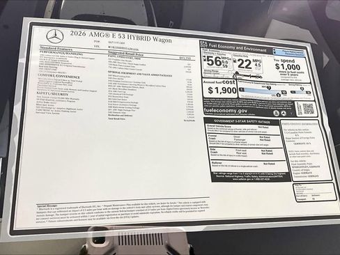 New 2026 Mercedes-Benz E 53 AMG 4MATIC Sedan image 18
