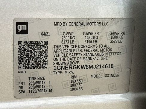 Used 2021 Chevrolet Traverse LT FWD image 32