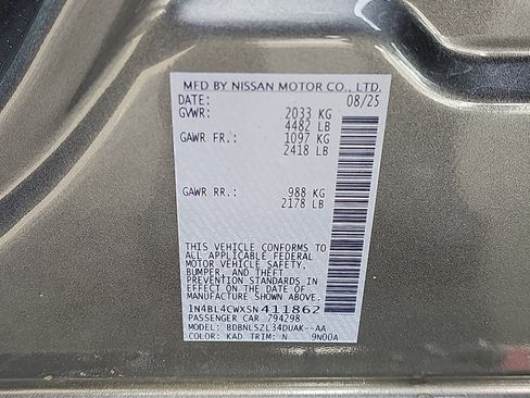 Certified 2025 Nissan Altima 2.5 SR w/ SR Premium Package AWD/4WD image 27