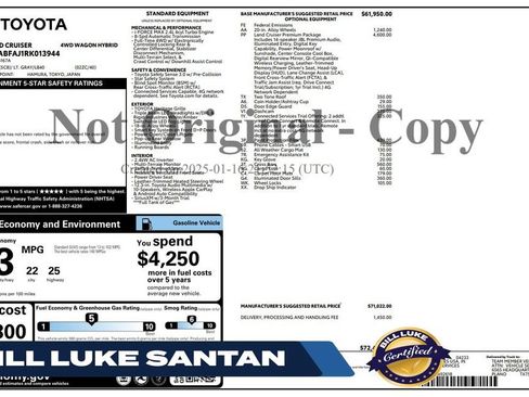 Used 2024 Toyota Land Cruiser AWD/4WD image 1