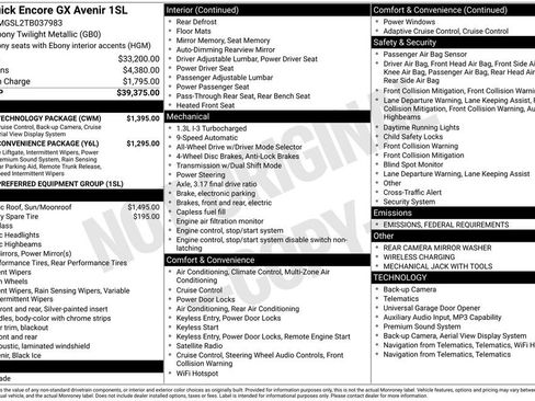 New 2026 Buick Encore GX Avenir w/ Avenir Technology Package image 42