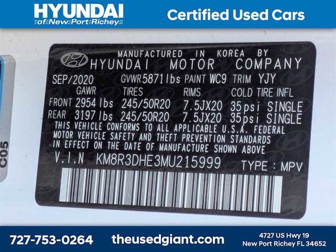 Certified 2021 Hyundai Palisade SEL w/ Convenience Package image 45