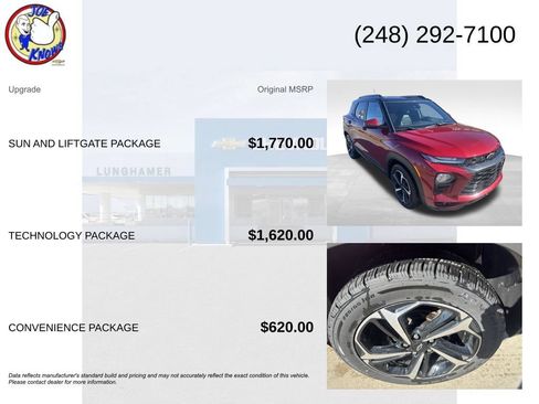 Used 2021 Chevrolet TrailBlazer RS w/ Sun and Liftgate Package FWD image 5