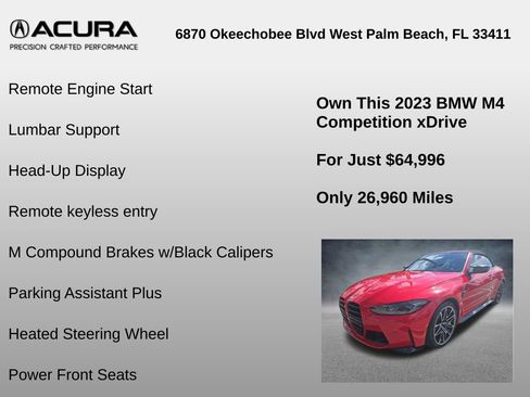 Used 2023 BMW M4 xDrive Competition w/ M Carbon Exterior Package image 8