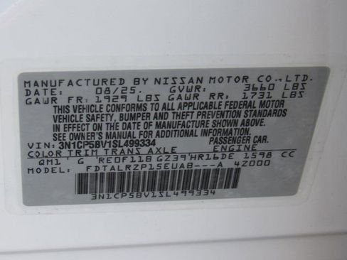 New 2025 Nissan Kicks Play S w/ Interior Electronics Package image 12