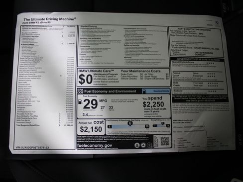 New 2026 BMW X3 xDrive30 w/ M Sport Package image 19