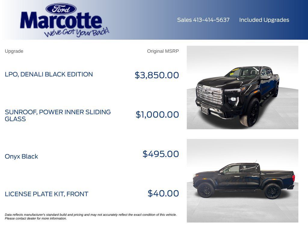 Used 2026 GMC Canyon Denali w/ LPO, Denali Black Edition AWD/4WD image 4