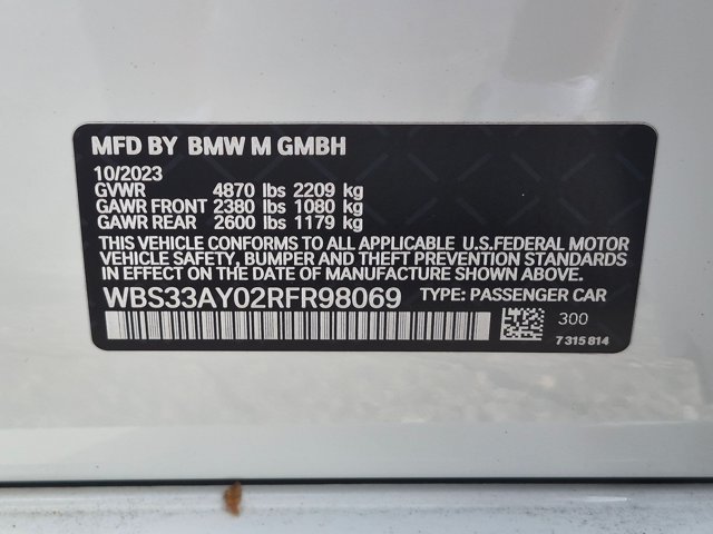 Used 2024 BMW M3 Competition RWD image 23