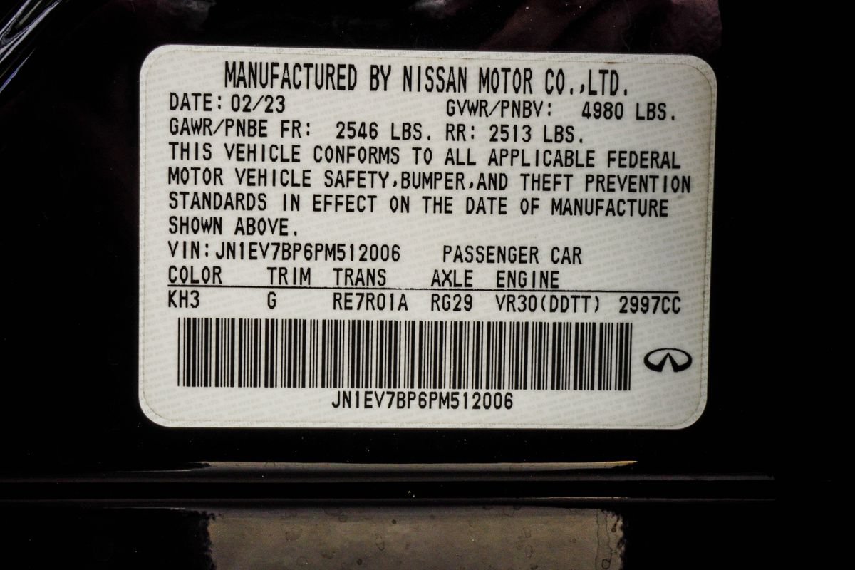 Certified 2023 INFINITI Q50 Luxe w/ Cargo Package RWD image 42