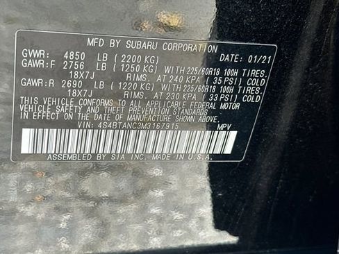 Used 2021 Subaru Outback Limited AWD/4WD image 33