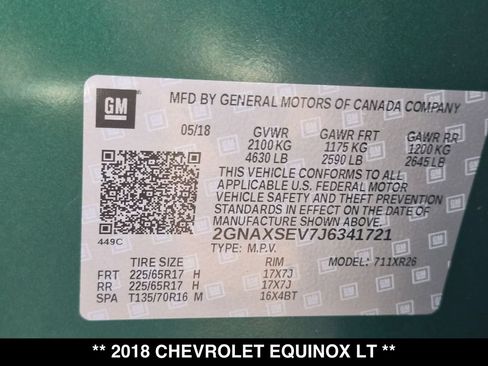 Used 2018 Chevrolet Equinox LT AWD/4WD image 28