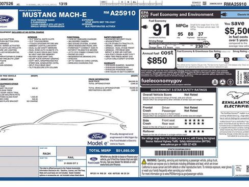 Used 2024 Ford Mustang Mach-E Premium AWD/4WD image 7