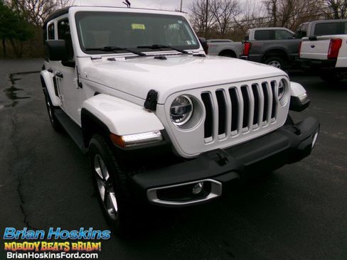 Used 2021 Jeep Wrangler Unlimited Sahara w/ LED Lighting Group image 1
