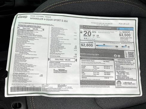 New 2025 Jeep Wrangler Unlimited Sport image 14