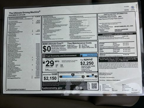 New 2026 BMW X3 xDrive30i w/ Premium Package AWD/4WD image 47