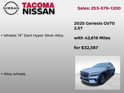 Used 2025 Genesis GV70 2.5T image 9