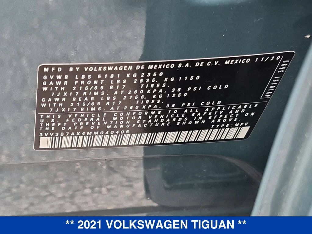 Used 2021 Volkswagen Tiguan SE FWD image 33
