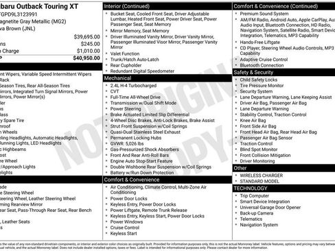 Used 2020 Subaru Outback Touring XT image 7