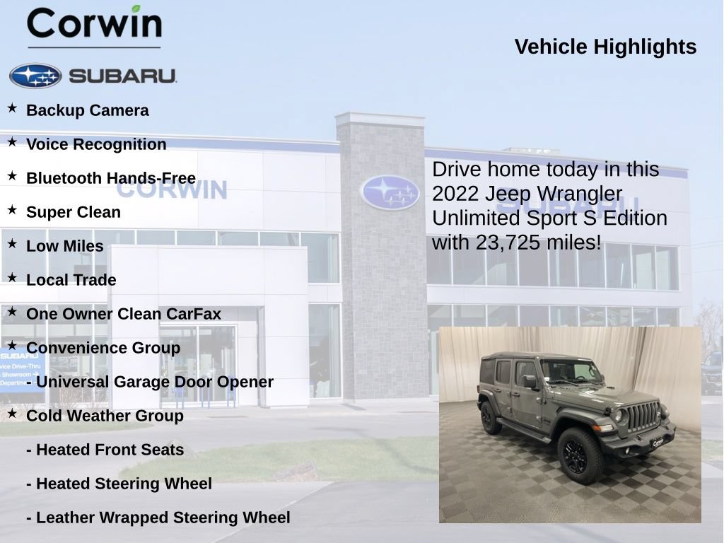 Used 2022 Jeep Wrangler Unlimited Sport AWD/4WD image 6