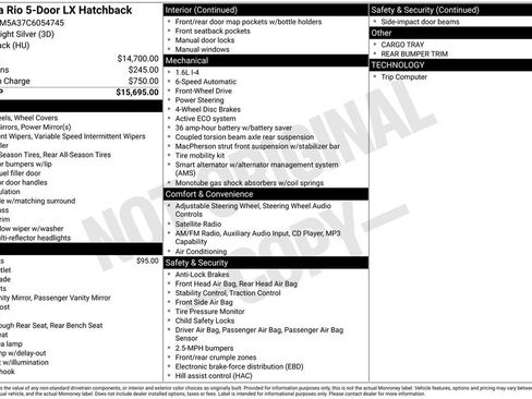 Used 2012 Kia Rio LX image 3