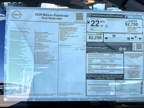 New 2026 Nissan Pathfinder Platinum image 18