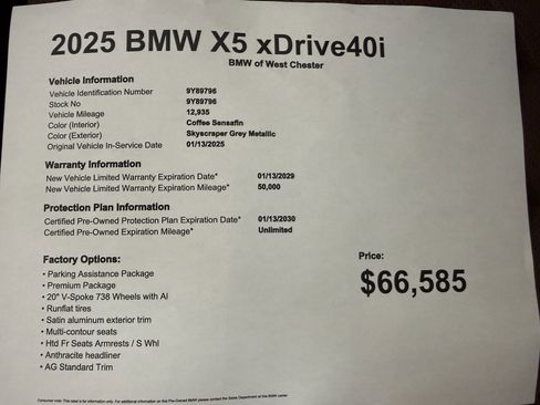 Certified 2025 BMW X5 xDrive40i image 20