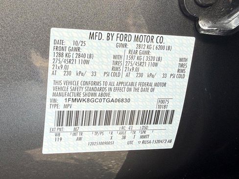 Certified 2026 Ford Explorer ST w/ Sun And Sound Package AWD/4WD image 31