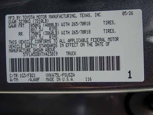 New 2026 Toyota Tundra SR5 AWD/4WD image 23