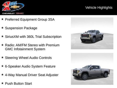 New 2026 GMC Sierra 2500 SLE w/ SLE Value Package; AWD/4WD image 3