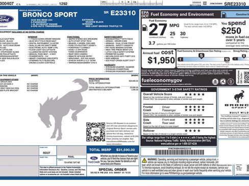 Used 2025 Ford Bronco Sport Big Bend AWD/4WD image 35