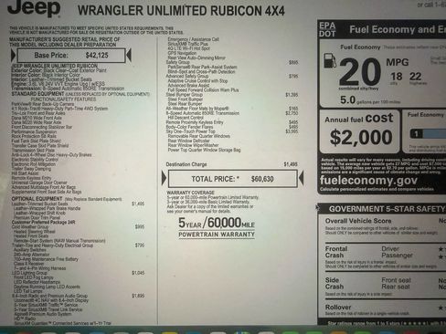 Used 2020 Jeep Wrangler Unlimited Rubicon AWD/4WD image 21
