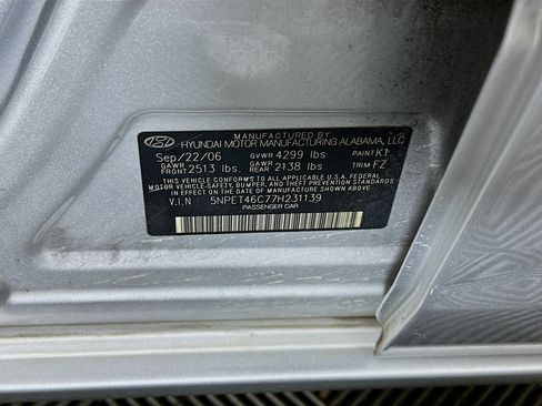Used 2007 Hyundai Sonata GLS FWD image 12