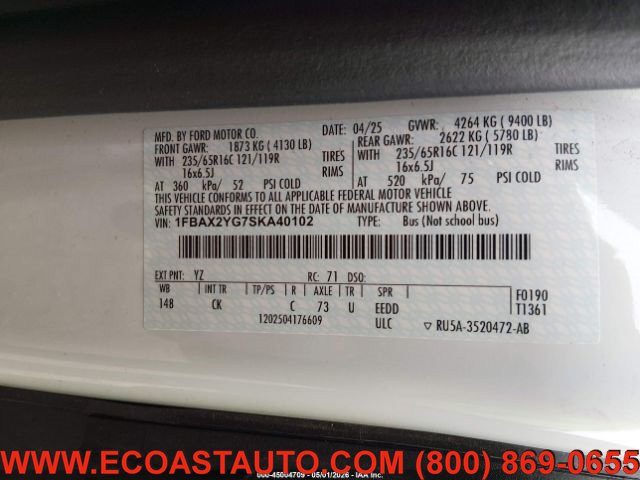 Used 2025 Ford Transit 350 XLT RWD image 17