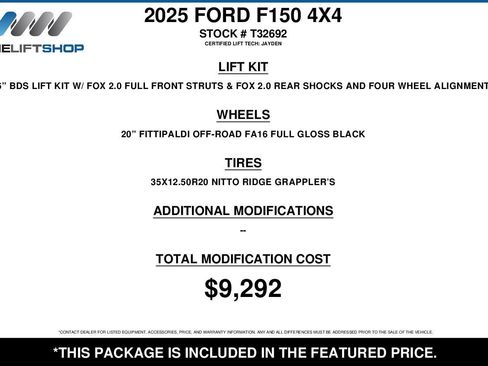 Used 2025 Ford F150 Lariat w/ Equipment Group 501A Mid AWD/4WD image 4