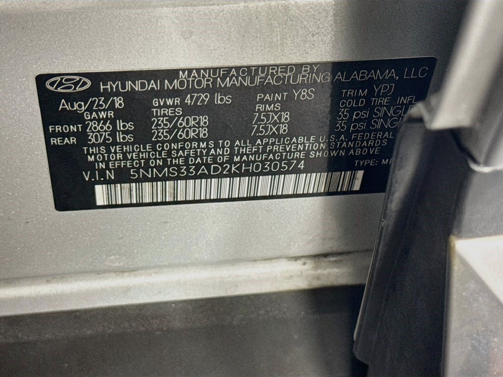 Used 2019 Hyundai Santa Fe SEL FWD image 39