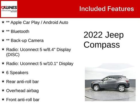 Used 2022 Jeep Compass Latitude AWD/4WD image 3