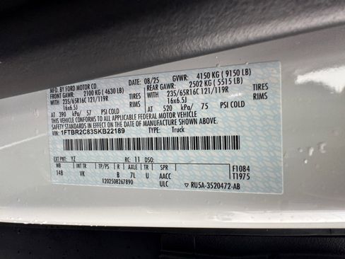 New 2025 Ford Transit 250 148 Medium Roof Extended AWD image 34