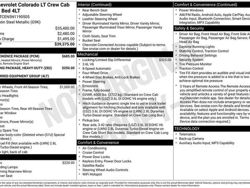 Used 2022 Chevrolet Colorado LT w/ LT Convenience Package AWD/4WD image 8
