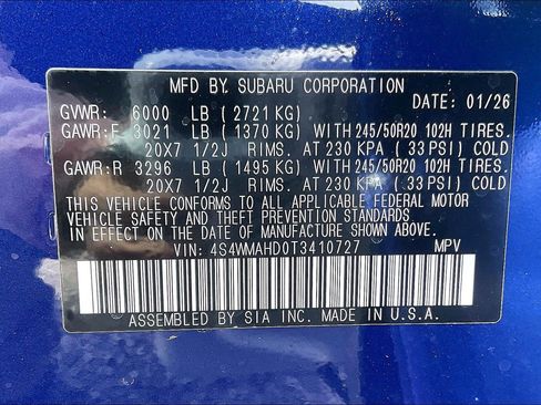 New 2026 Subaru Ascent Limited Bronze image 12