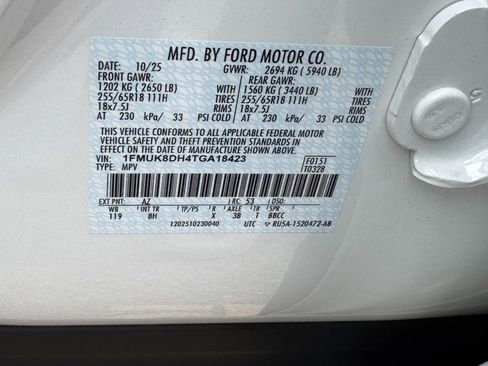 New 2026 Ford Explorer Active image 19