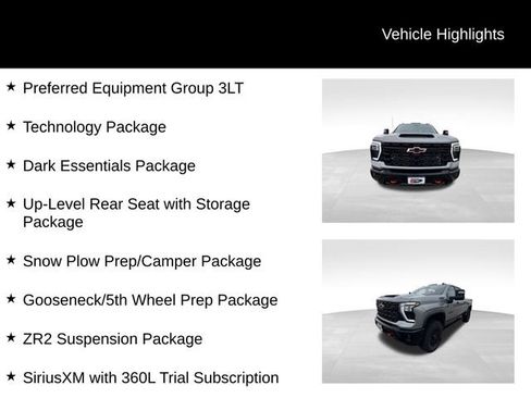 Used 2026 Chevrolet Silverado 2500 ZR2 w/ LPO, Dark Essentials Package AWD/4WD image 13