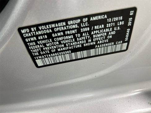 Used 2016 Volkswagen Passat 1.8T S image 27