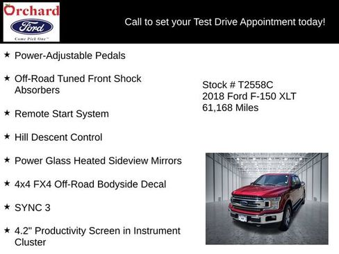 Certified 2018 Ford F150 XLT w/ Equipment Group 302A Luxury AWD/4WD image 25
