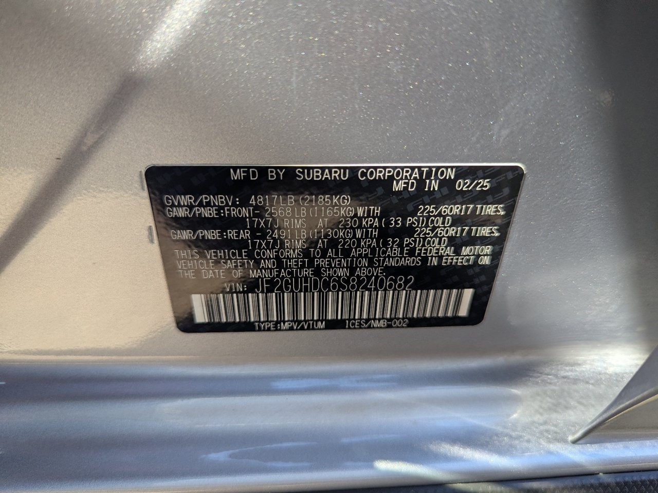 Used 2025 Subaru Crosstrek 2.5i Premium AWD/4WD image 44