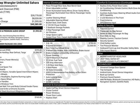 Used 2021 Jeep Wrangler Unlimited Sahara image 15